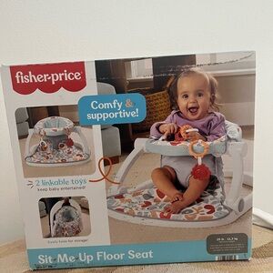 Fisher-Price Sit-Me-Up Floor Seat - Gray and Orange